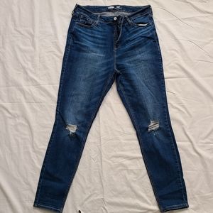 Rockstar Super Skinny High Rise Distressed Jeans